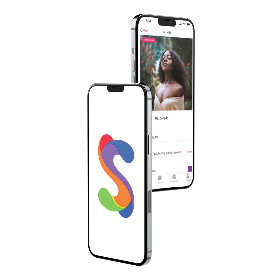 Socially™ running on two phones